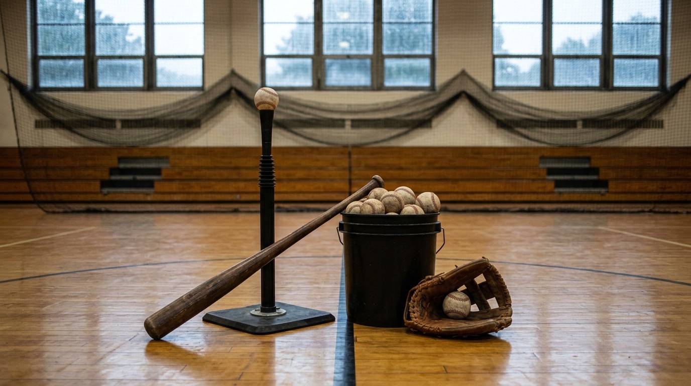 Indoor Baseball Practice Plan: Rainy Day Gym Drills